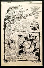 Load image into Gallery viewer, Spawn #8 pg. 22 Todd McFarlane 11x17 FRAMED Original Art Poster Image Comics
