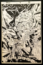 Load image into Gallery viewer, Spawn #8 pg. 9 Todd McFarlane 11x17 FRAMED Original Art Poster Image Comics
