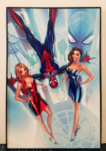 Amazing Spider-Man by J. Scott Campbell 8x12 FRAMED Marvel Comic Art Piece