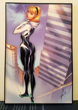 Load image into Gallery viewer, Spider-Gwen Spider-Verse by J. Scott Campbell 8x12 FRAMED Marvel Art Piece
