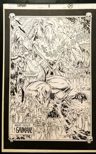 Spawn #8 pg. 24 Todd McFarlane 11x17 FRAMED Original Art Poster Image Comics
