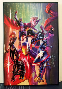 Marvel Universe Avengers MCU by J. Scott Campbell 8x12 FRAMED Marvel Art Piece