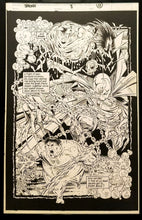 Load image into Gallery viewer, Spawn #8 pg. 13 Todd McFarlane 11x17 FRAMED Original Art Poster Image Comics
