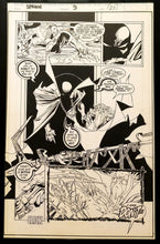 Load image into Gallery viewer, Spawn #9 pg. 23 Todd McFarlane 11x17 FRAMED Original Art Poster Image Comics
