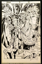 Load image into Gallery viewer, Spawn #9 pg. 2 Todd McFarlane 11x17 FRAMED Original Art Poster Image Comics
