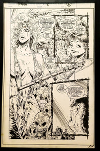 Spawn #8 pg. 6 Todd McFarlane 11x17 FRAMED Original Art Poster Image Comics