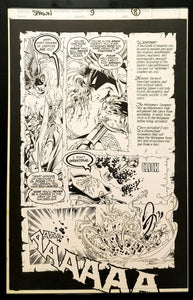 Spawn #9 w/Angela pg. 8 Todd McFarlane 11x17 FRAMED Original Art Poster Image Comics