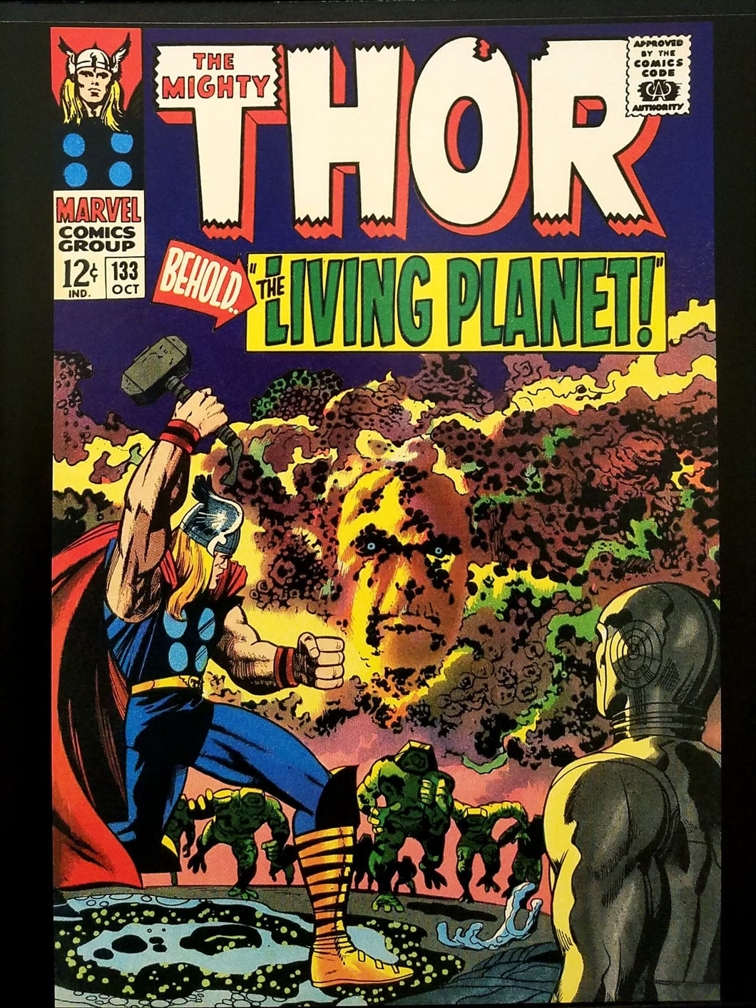 Mighty Thor #133 by Jack Kirby 11x14 FRAMED Art Print, Vintage Marvel Comics