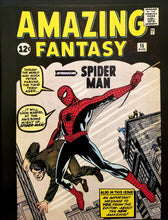 Load image into Gallery viewer, Amazing Fantasy #15 Spider-Man 11x14 FRAMED Art Print, Vintage Marvel Comics
