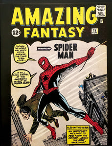 Amazing Fantasy #15 Spider-Man 11x14 FRAMED Art Print, Vintage Marvel Comics