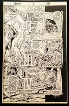 Load image into Gallery viewer, Spawn #8 pg. 18 Todd McFarlane 11x17 FRAMED Original Art Poster Image Comics
