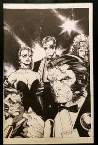 Amazing Heroes #192 X-Men by Jim Lee 11x17 FRAMED Original Art Poster Marvel Comics