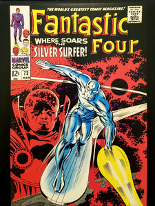 Fantastic Four #72 by Jack Kirby 11x14 FRAMED Art Print, Vintage Marvel Comics