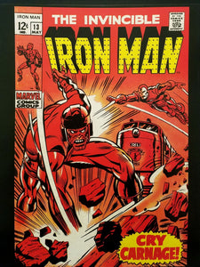 Iron Man #13 by George Tuska 11x14 FRAMED Art Print, Vintage Marvel Comics