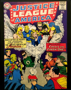 Justice League of America #21 11x14 FRAMED Art Print, Vintage DC Comics