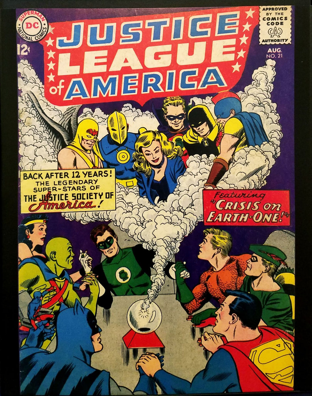 Justice League of America #21 11x14 FRAMED Art Print, Vintage DC Comics