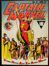 Load image into Gallery viewer, Captain Marvel Adventures #6 11x14 FRAMED Art Print, Vintage 1942 DC Comics
