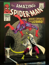 Load image into Gallery viewer, Amazing Spider-Man #44 by John Romita 11x14 FRAMED Art Print, Vintage Marvel Comics
