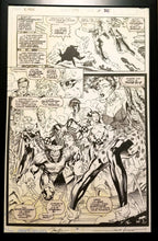 Load image into Gallery viewer, X-Men #274 pg. 25 Jim Lee 11x17 FRAMED Original Art Poster Marvel Comics
