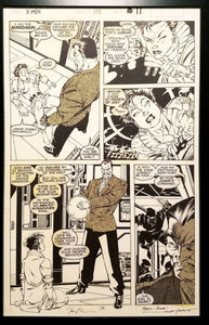 X-Men #258 pg. 11 Jubilee Jim Lee 11x17 FRAMED Original Art Poster Marvel Comics