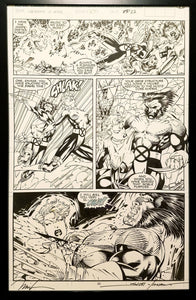 X-Men #277 pg. 22 Wolverine Jim Lee 11x17 FRAMED Original Art Poster Marvel Comics