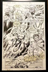 X-Men #277 pg. 11 Storm Jim Lee 11x17 FRAMED Original Art Poster Marvel Comics