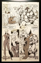 Load image into Gallery viewer, X-Men #268 pg. 10 Black Widow Jim Lee 11x17 FRAMED Original Art Poster Marvel Comics
