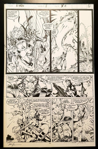 X-Men #2 pg. 6 Rogue Jim Lee 11x17 FRAMED Original Art Poster Marvel Comics
