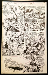 X-Men #1 pg. 34 Psylocke Jim Lee 11x17 FRAMED Original Art Poster Marvel Comics