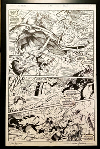 X-Men #271 pg. 27 Wolverine Jim Lee 11x17 FRAMED Original Art Poster Marvel Comics