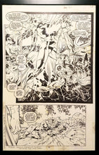 Load image into Gallery viewer, X-Men #269 pg. 27 Captain Marvel Jim Lee 11x17 FRAMED Original Art Poster Comics
