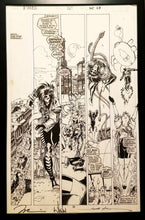 Load image into Gallery viewer, X-Men #267 pg. 23 Gambit Jim Lee 11x17 FRAMED Original Art Poster Marvel Comics

