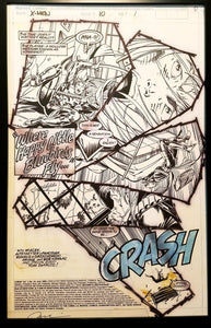 X-Men #10 pg. 1 Longshot Jim Lee 11x17 FRAMED Original Art Poster Marvel Comics