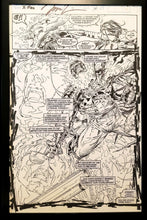 Load image into Gallery viewer, X-Men #9 pg. 23 Ghost Rider Jim Lee 11x17 FRAMED Original Art Poster Marvel Comics
