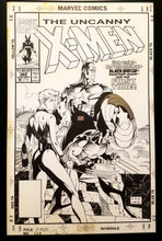 Load image into Gallery viewer, X-Men #268 Black Widow by Jim Lee 11x17 FRAMED Original Art Poster Marvel Comics
