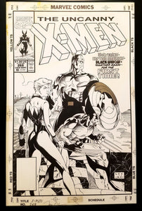 X-Men #268 Black Widow by Jim Lee 11x17 FRAMED Original Art Poster Marvel Comics