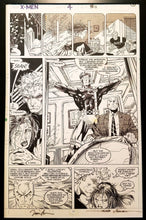 Load image into Gallery viewer, X-Men #4 pg. 11 Cyclops Jim Lee 11x17 FRAMED Original Art Poster Marvel Comics
