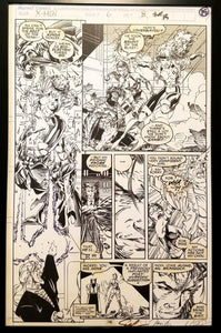 X-Men #6 pg. 15 Rogue Jim Lee 11x17 FRAMED Original Art Poster Marvel Comics
