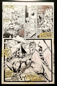 X-Men #271 pg. 3 Jubilee Jim Lee 11x17 FRAMED Original Art Poster Marvel Comics