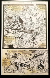 Uncanny X-Men #271 pg. 4 Psylocke Jim Lee 11x17 FRAMED Original Art Poster Marvel Comics
