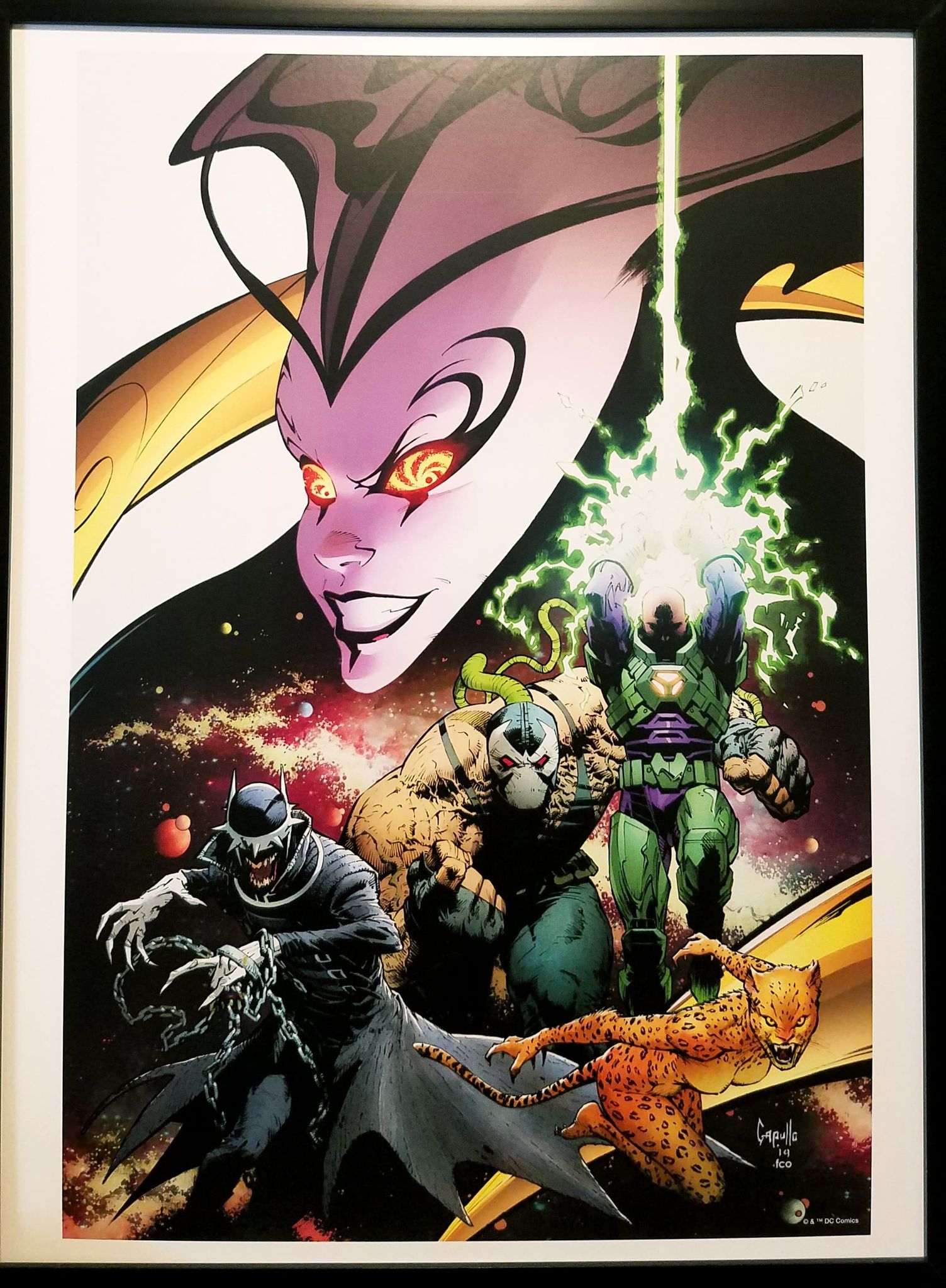 Year of the Villain Bane by Greg Capullo FRAMED 12x16 Art Print DC