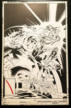 Load image into Gallery viewer, Secret Wars #7 Variant Cover Mike Zeck 11x17 FRAMED Original Art Poster Marvel Comics
