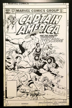 Load image into Gallery viewer, Captain America #273 by Mike Zeck 11x17 FRAMED Original Art Marvel Poster
