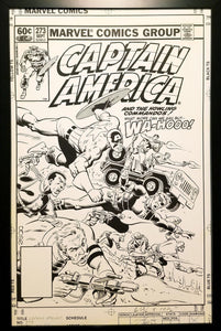 Captain America #273 by Mike Zeck 11x17 FRAMED Original Art Marvel Poster