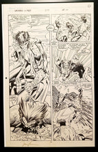 Load image into Gallery viewer, Uncanny X-Men #277 pg. 24 Gambit Jim Lee 11x17 FRAMED Original Art Poster Marvel Comics
