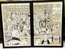 Load image into Gallery viewer, Uncanny X-Men #272 pg. 2 &amp; 3 by Jim Lee Set of 2 11x17 FRAMED Original Art Poster Marvel Comics
