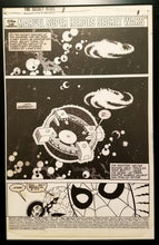 Load image into Gallery viewer, Secret Wars #1 pg. 1 by Mike Zeck 11x17 FRAMED Original Art Poster Marvel Comics
