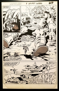 Secret Wars #1 pg. 24 Galactus Doom Mike Zeck 11x17 FRAMED Original Art Poster Marvel Comics