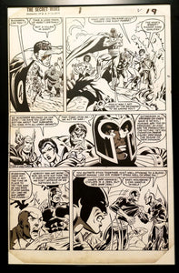 Secret Wars #1 pg. 19 by Mike Zeck 11x17 FRAMED Original Art Poster Marvel Comics