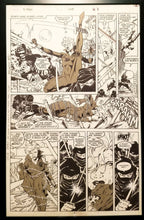 Load image into Gallery viewer, X-Men #268 pg. 8 Black Widow bondage Jim Lee 11x17 FRAMED Original Art Poster Marvel Comics
